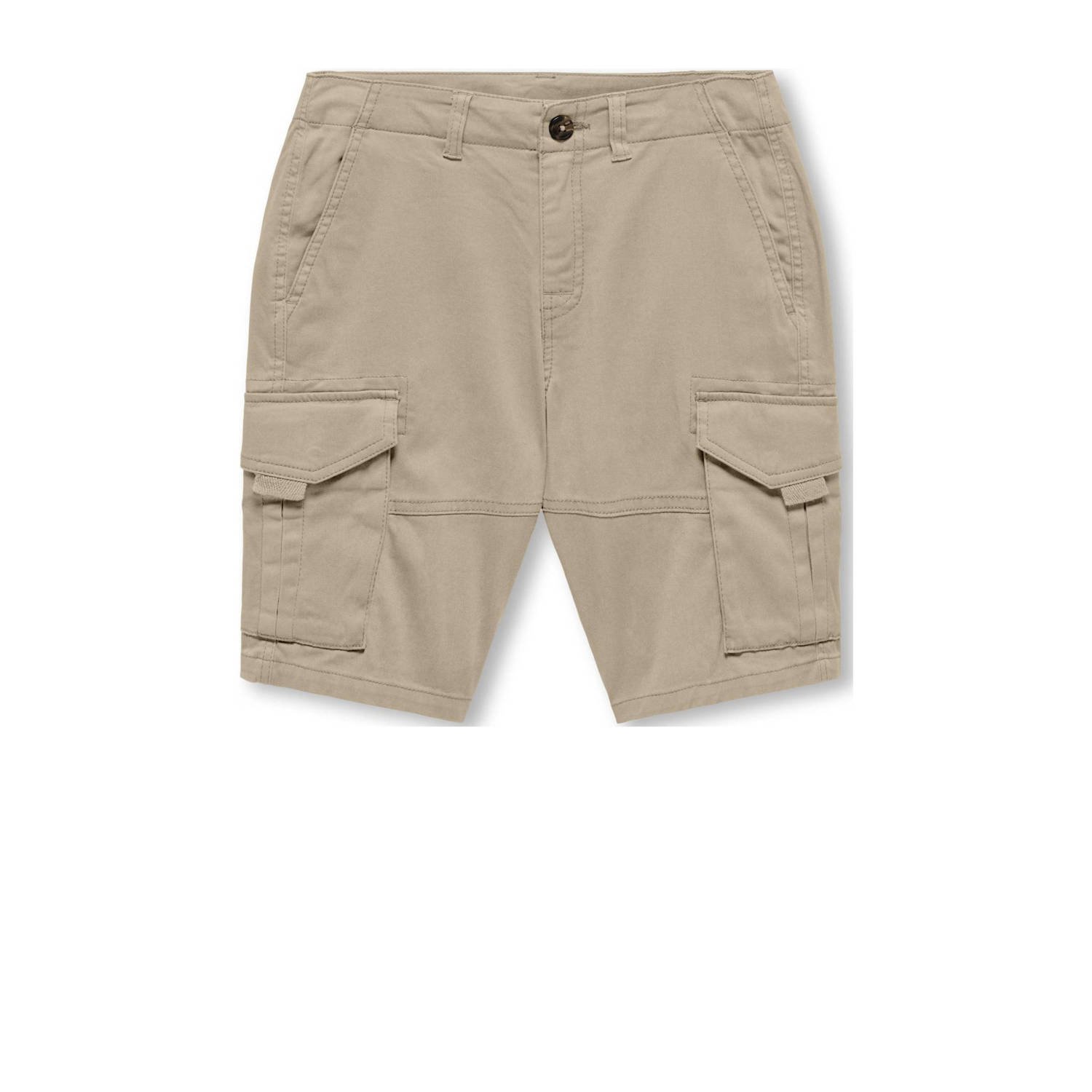 Only KIDS BOY cargo short KOBMAXWELL beige Korte broek Jongens Stretchkatoen 134