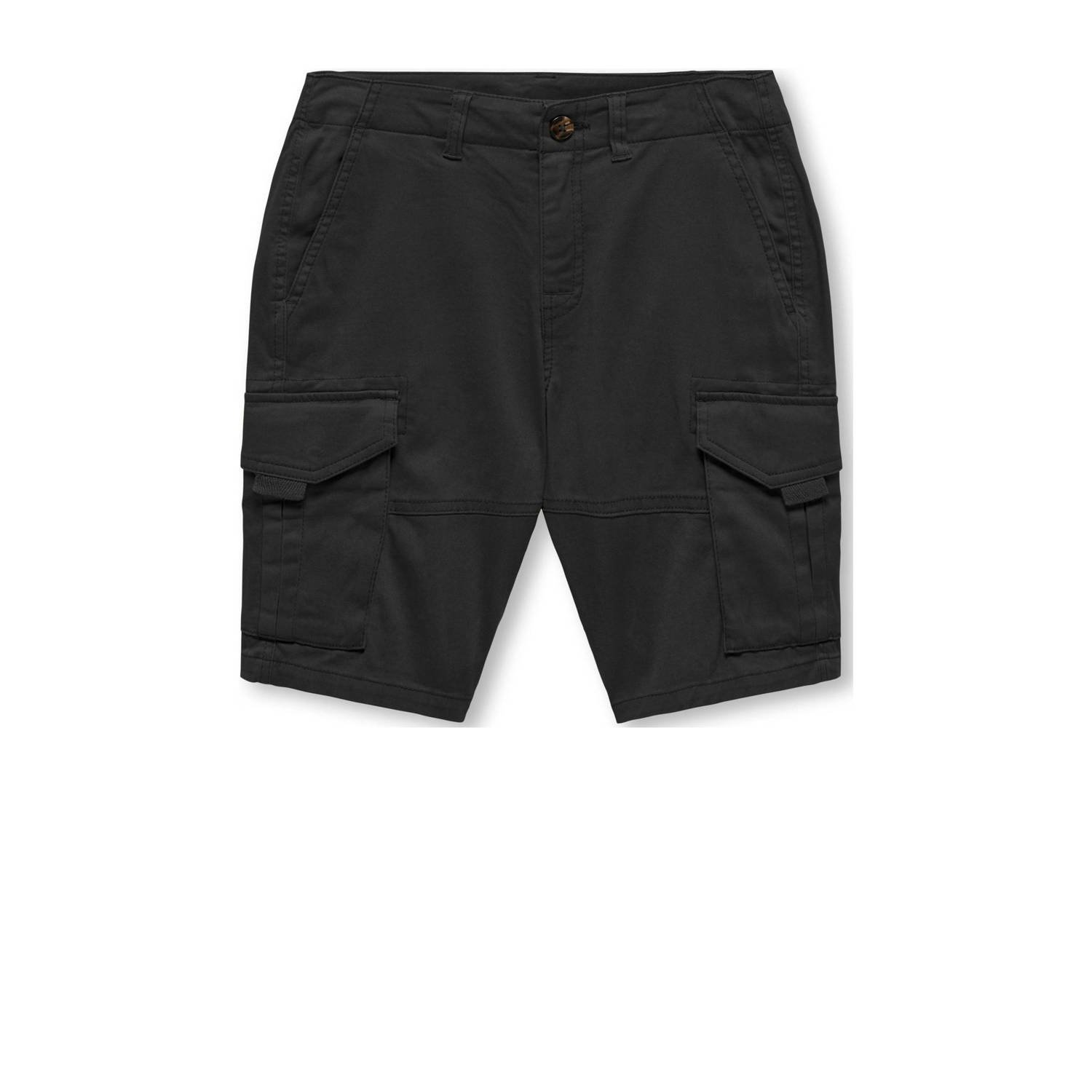 Only KIDS BOY cargo short KOBMAXWELL zwart Korte broek Jongens Stretchkatoen 134