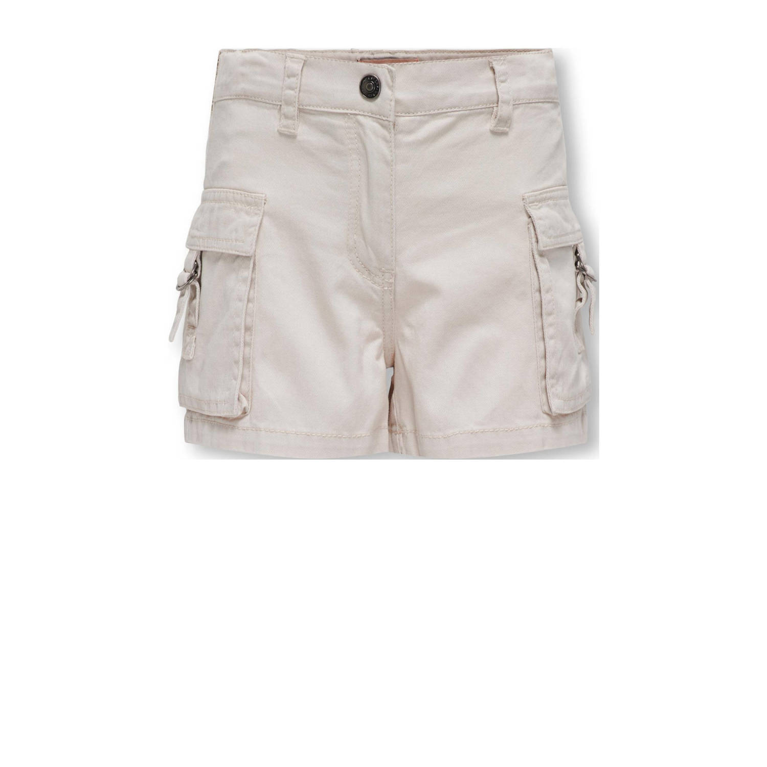 Only KIDS GIRL cargo short KOGSTINE ecru Korte broek Meisjes Katoen Effen 134