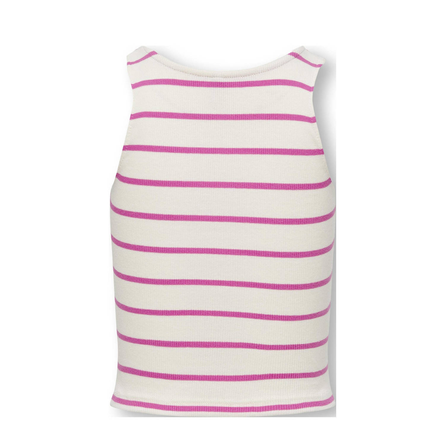 ONLY KIDS GIRL gestreepte top KOGNESSA roze wit