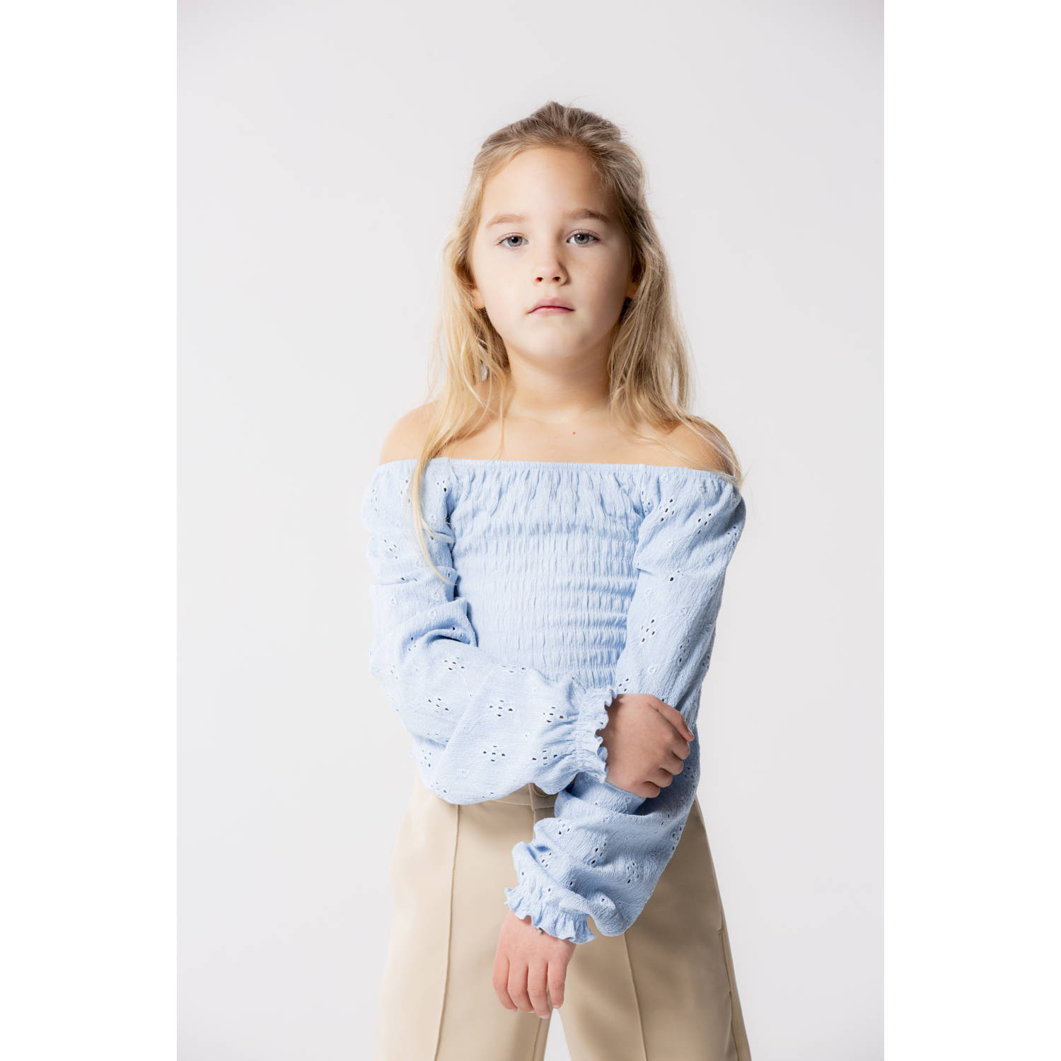 ONLY KIDS GIRL top KOGTILDA lichtblauw