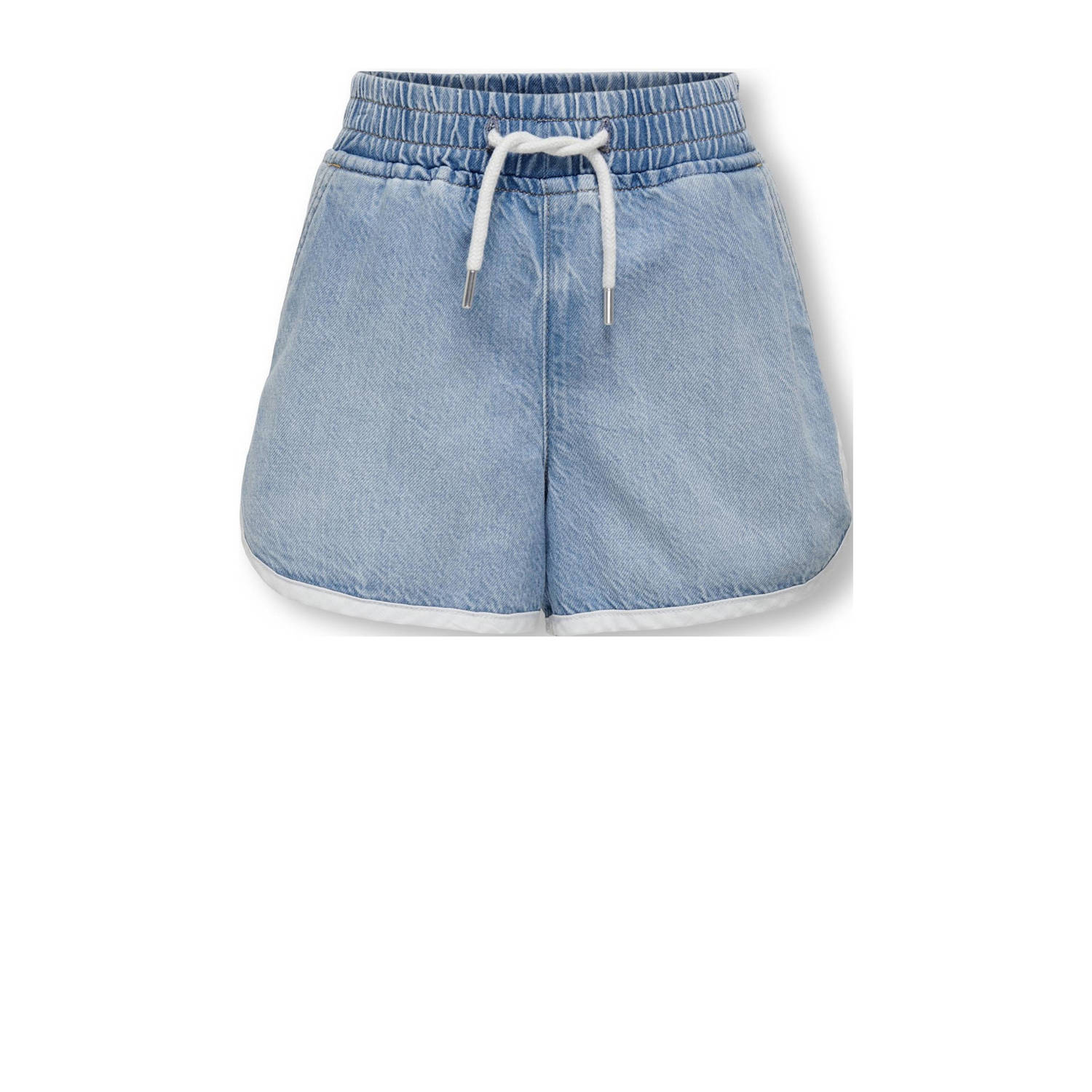 Only KIDS GIRL denim short KOGPIERCE met zijstreep light blue denim Korte broek Blauw 134