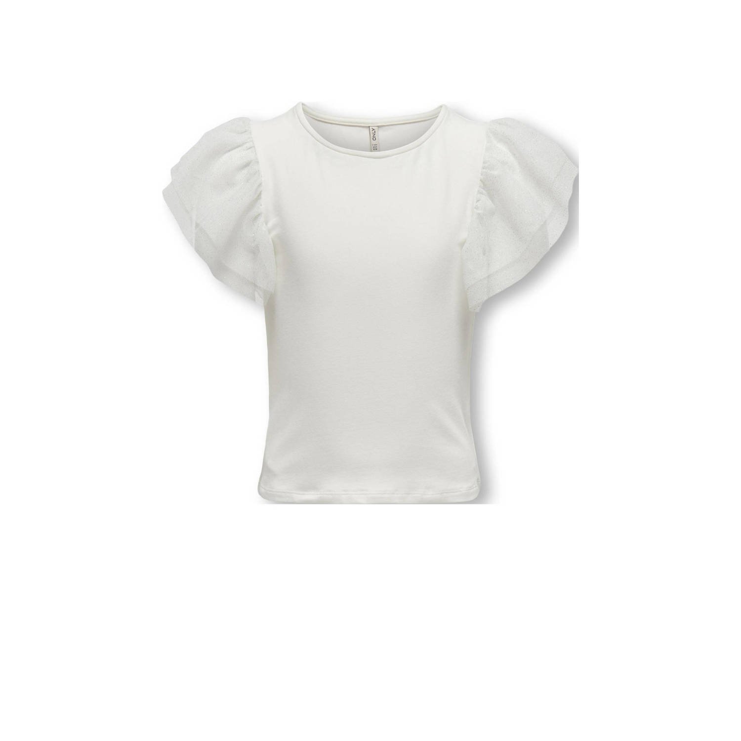 ONLY KIDS GIRL top KOGSINE wit