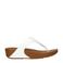 FitFlop TM leren teenslippers wit