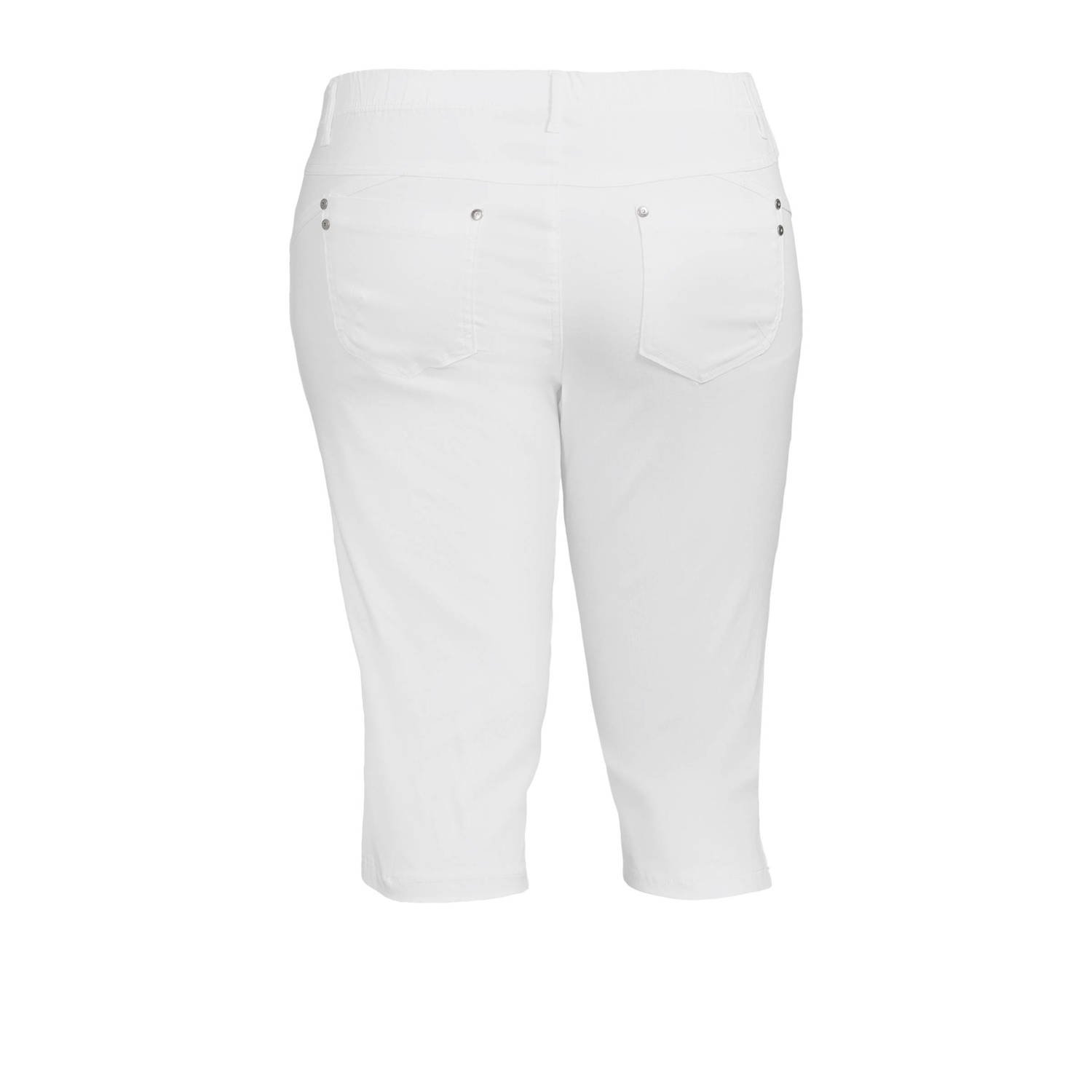Zhenzi regular fit broek TWIST 189 wit
