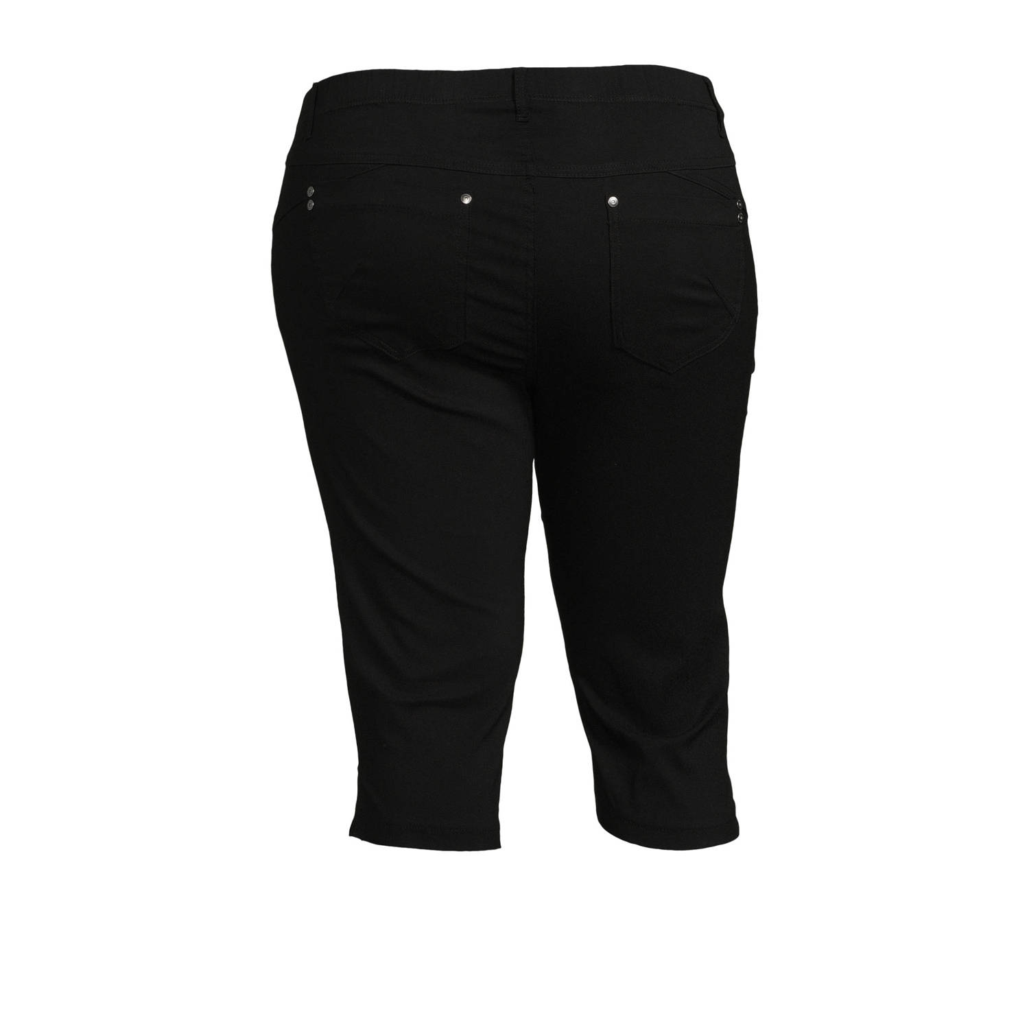 Zhenzi regular fit broek TWIST 189 zwart