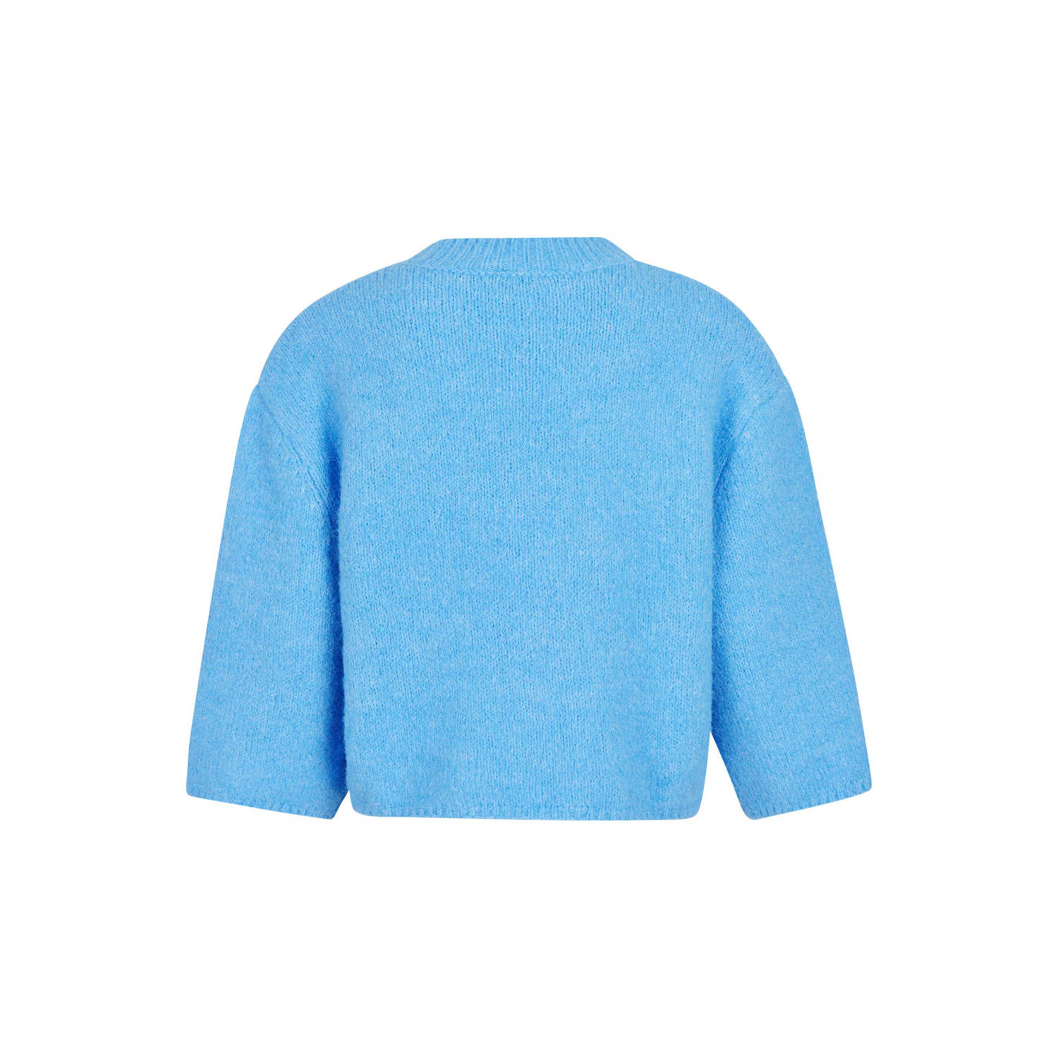 Shoeby gebreide trui met wol blauw
