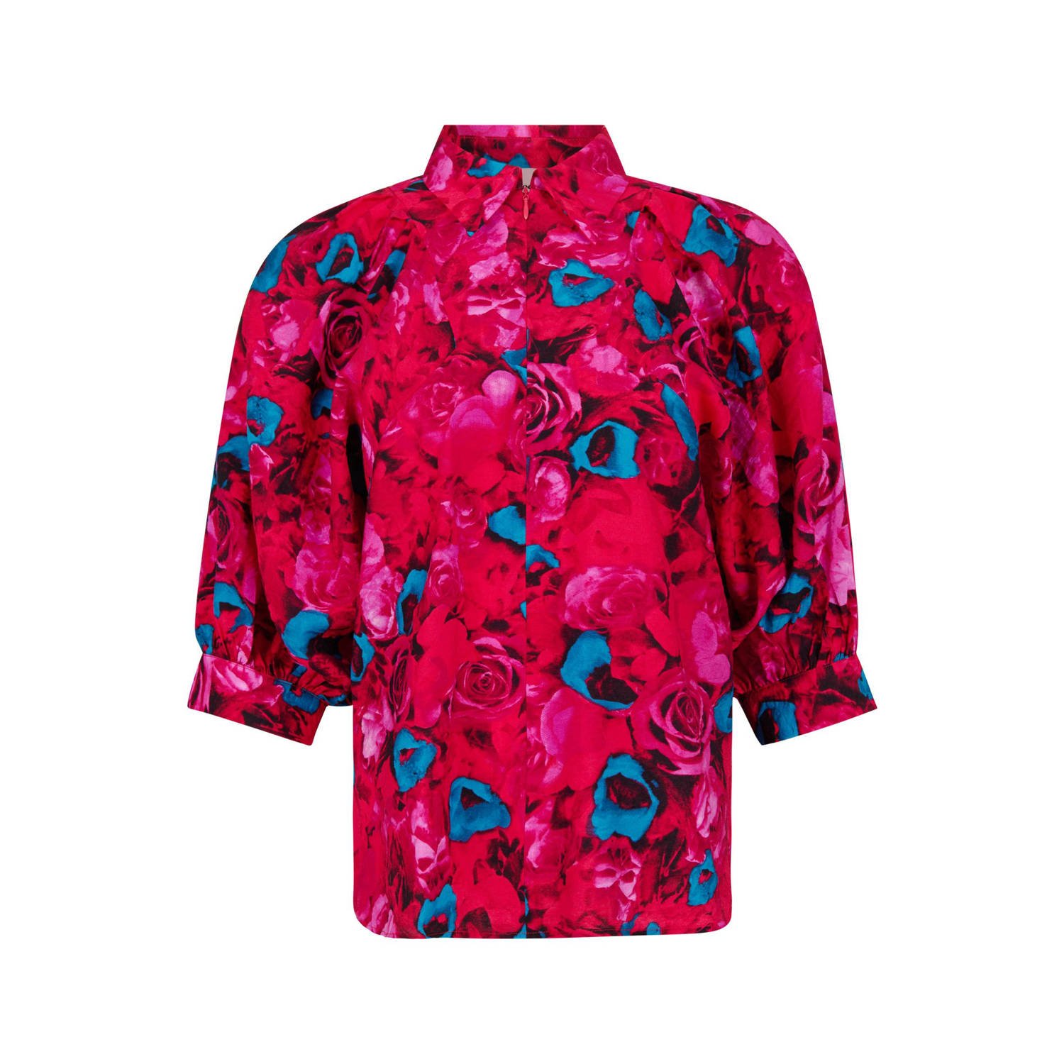 Shoeby gebloemde blouse rood roze