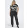ONLY CARMAKOMA top CARVICA met all over print zwart/wit