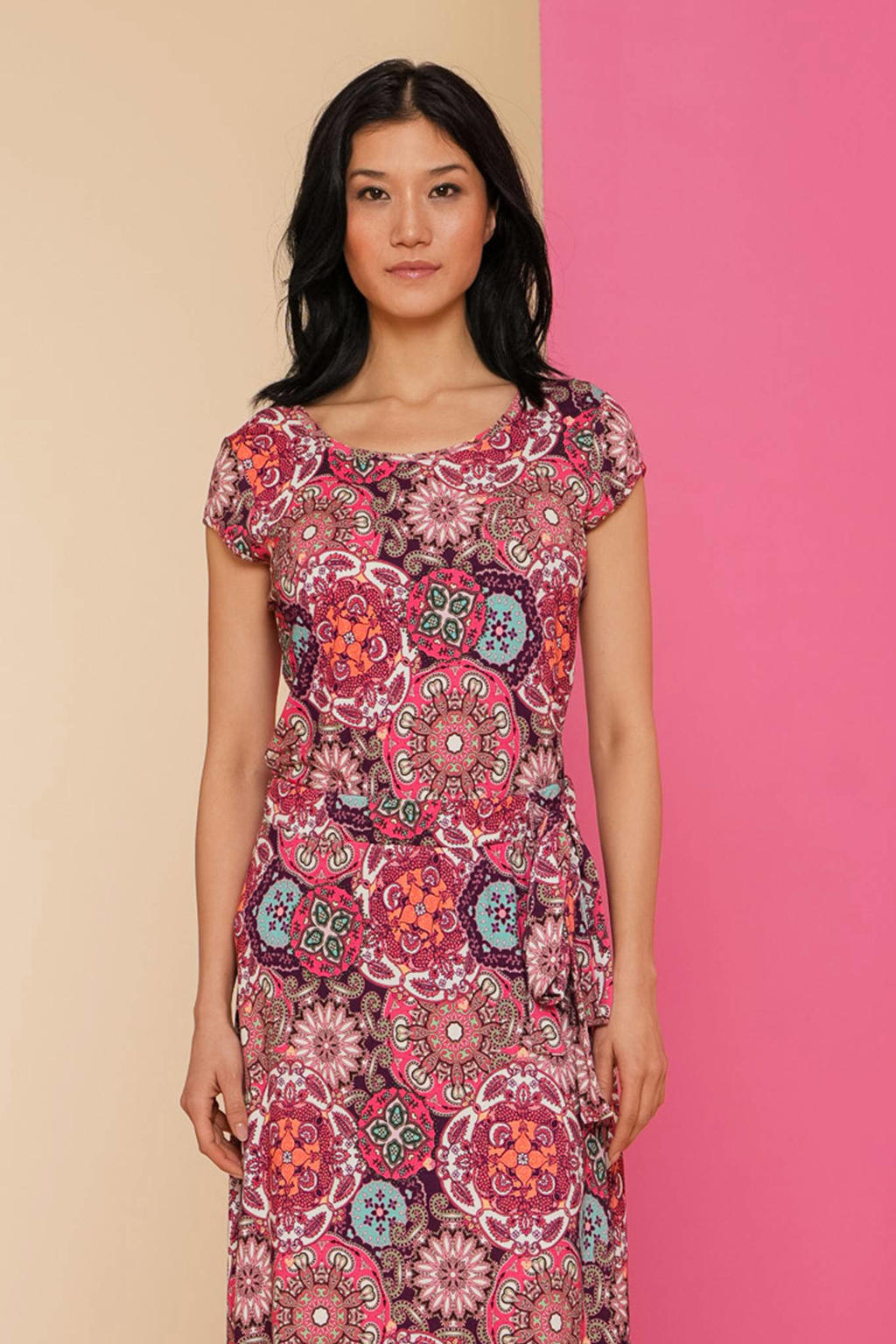 Geisha T-shirt met all over print