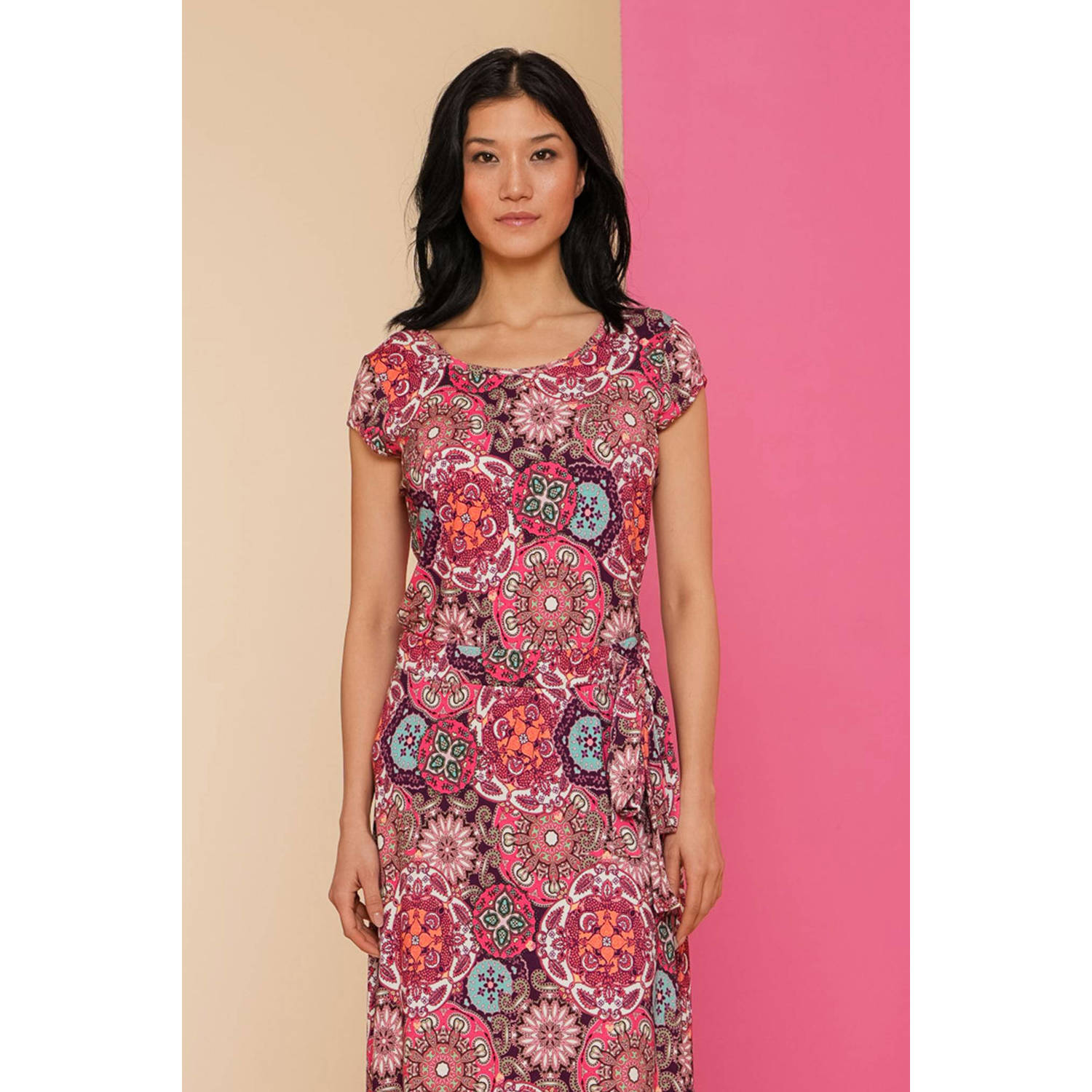 Geisha T-shirt met all over print
