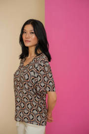 thumbnail: Geisha T-shirt met all over print