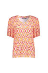 Oranje/fuchsia/ecru