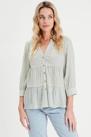 blouse grijsgroen
