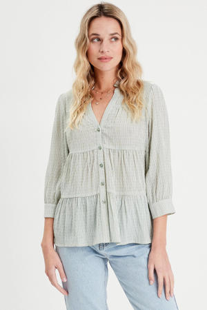 blouse grijsgroen