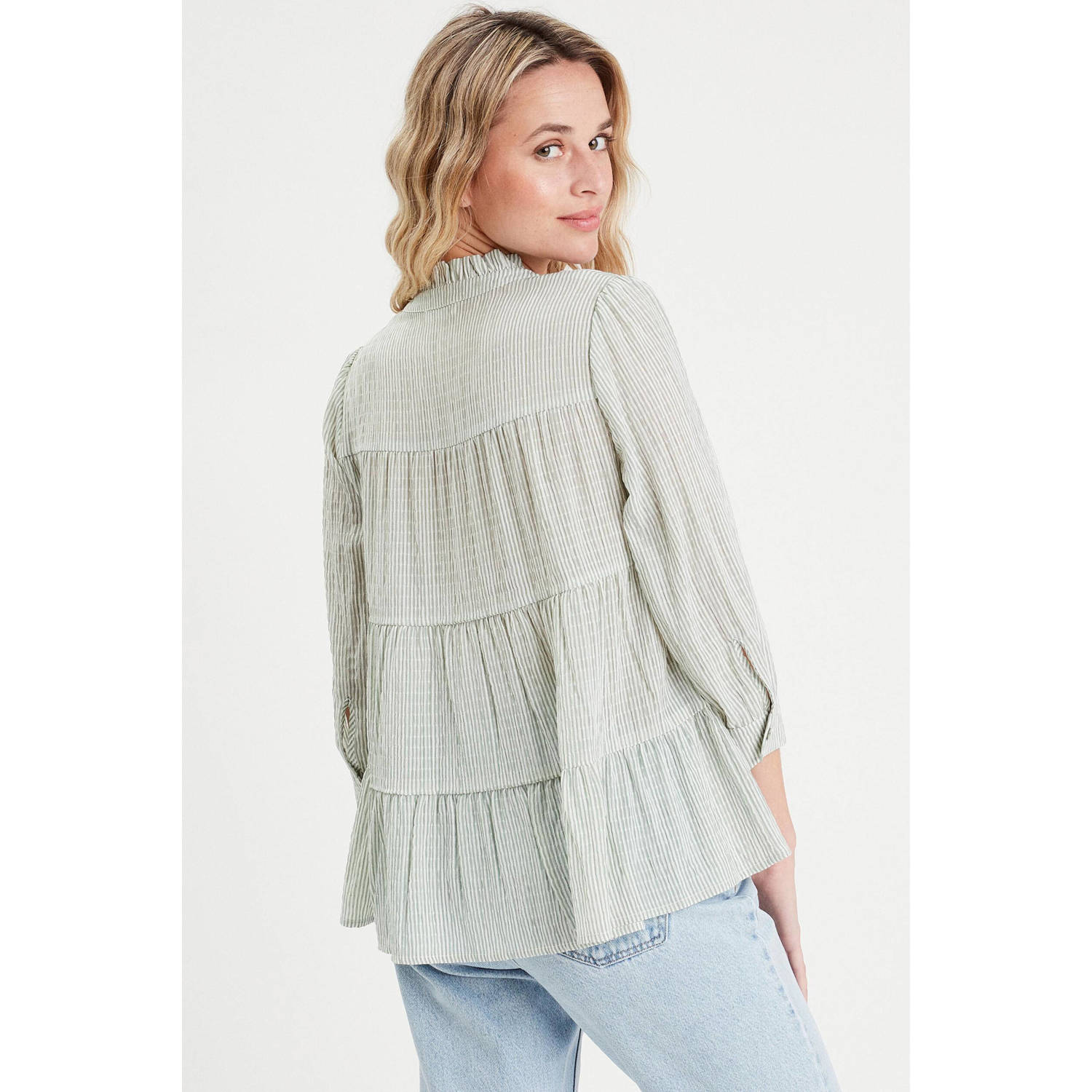 Cache blouse grijsgroen