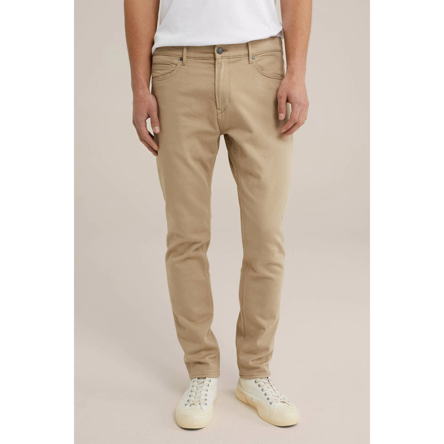 WE Fashion Blue Ridge slim fit jeans jog denim beige