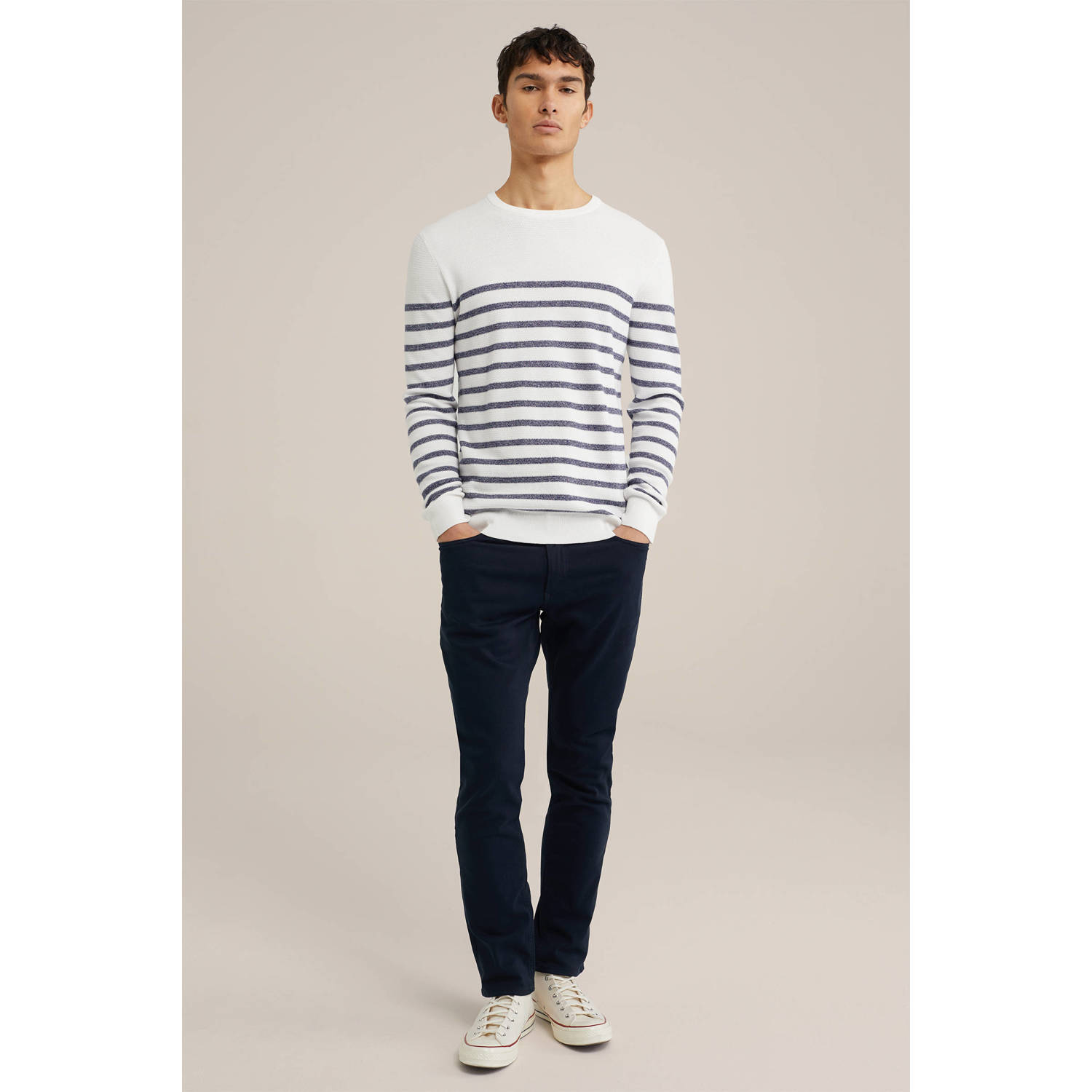 WE Fashion Blue Ridge slim fit jeans jog denim heavy blue