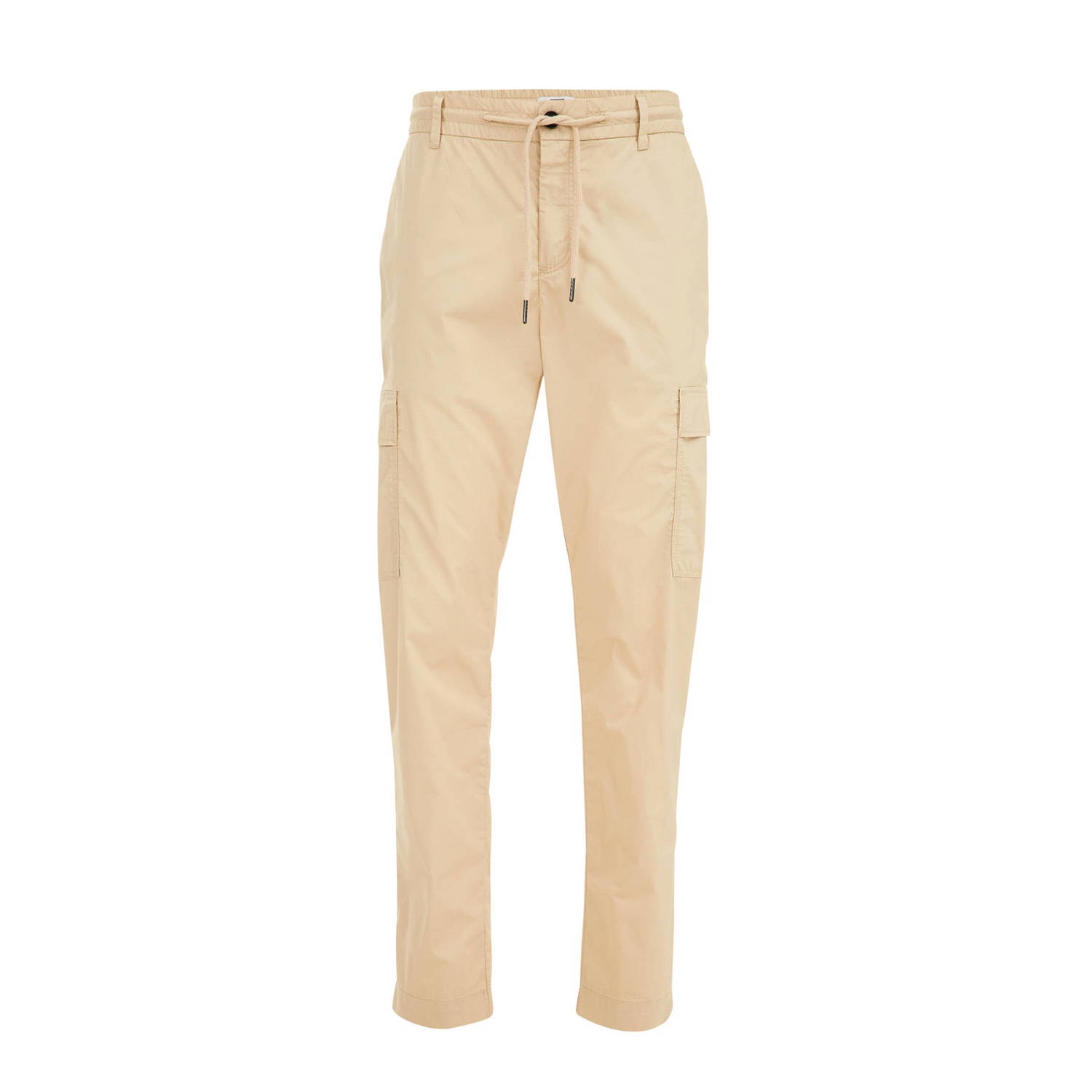 WE Fashion tapered fit cargo broek sand