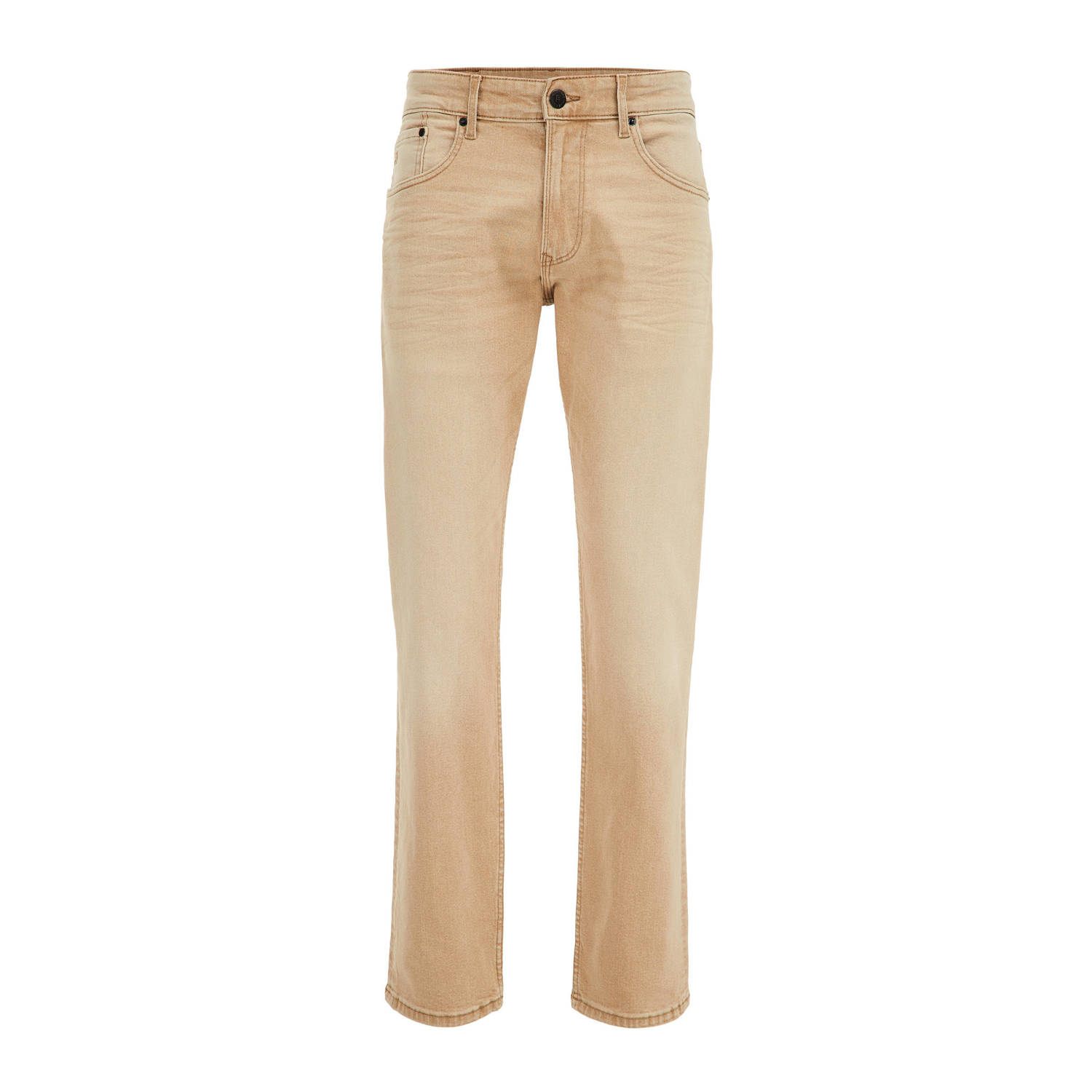 WE Fashion Blue Ridge straight fit jeans sand