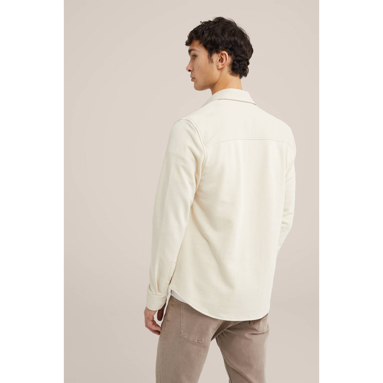 WE Fashion WE Fundamentals regular fit overshirt moonbeam