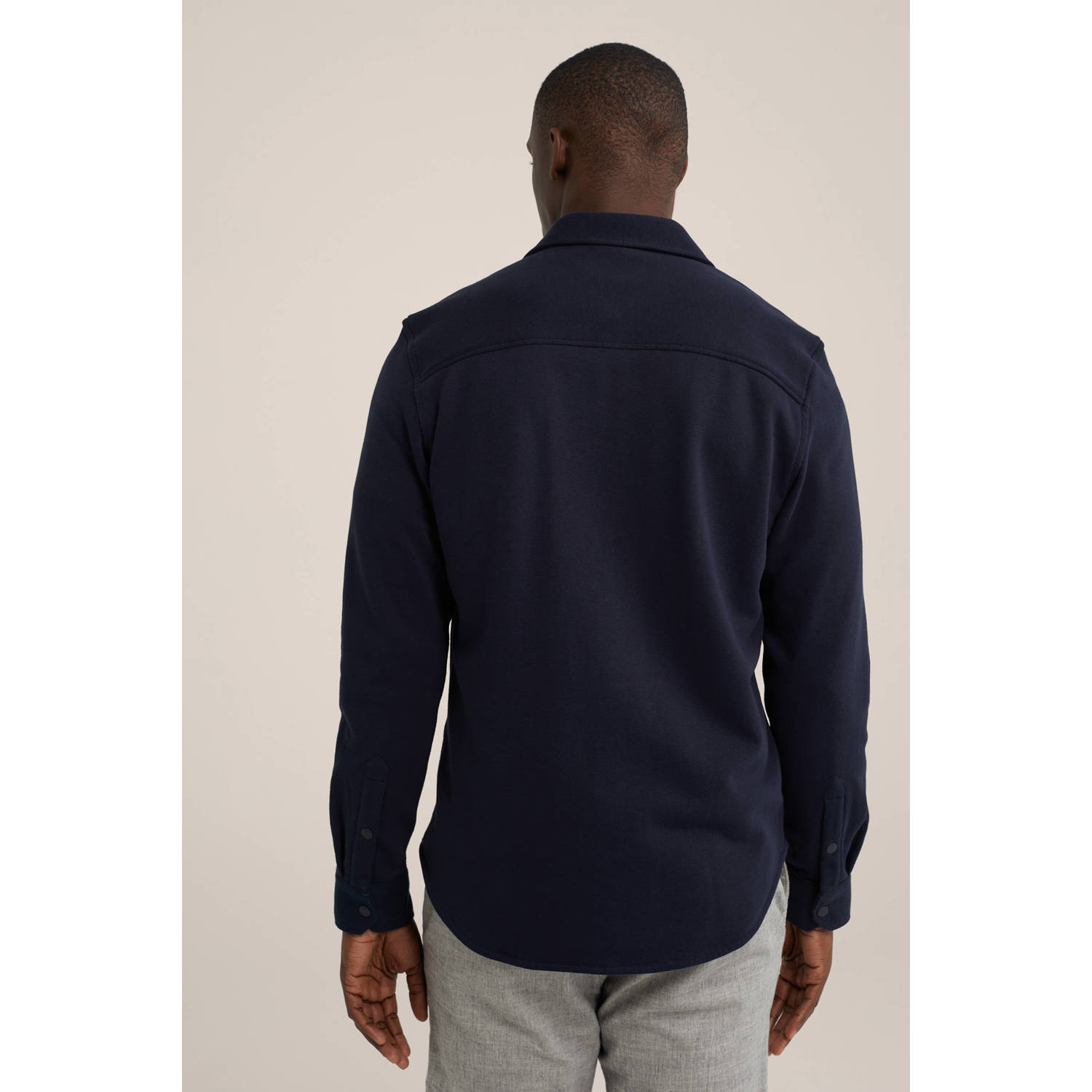 WE Fashion WE Fundamentals regular fit overshirt heavy blue