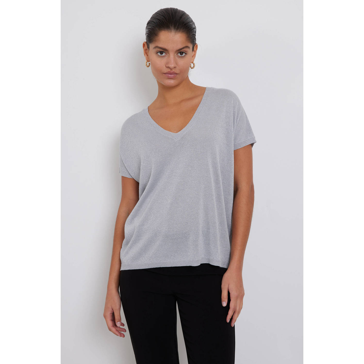Bruuns Bazaar T-shirt zilver