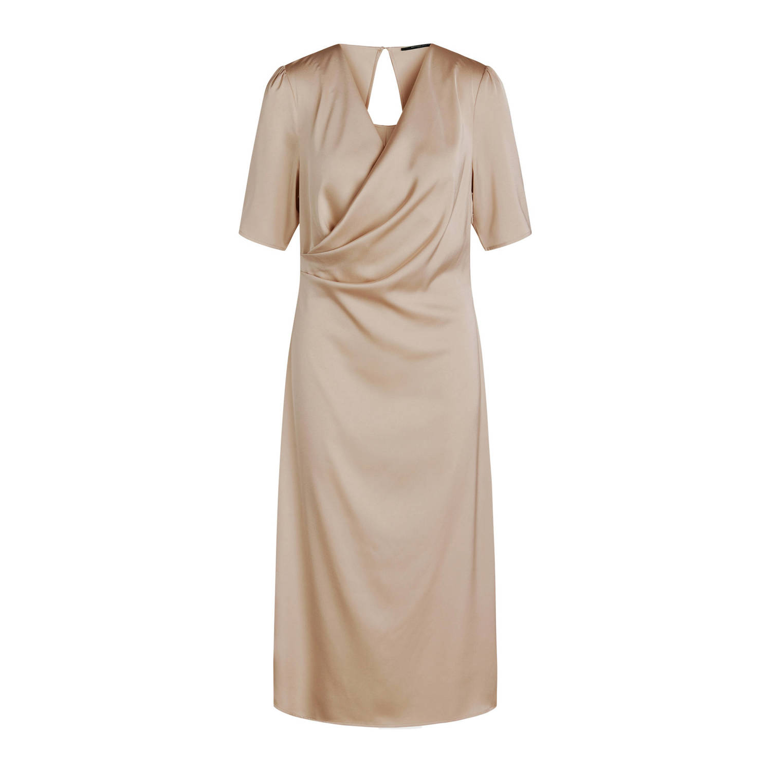 Bruuns Bazaar Elegant Raisellabbnemi Jurk in Sand Beige Dames