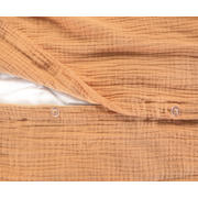 thumbnail: NOUS Living mousseline dekbedovertrek 1 persoons oranje (140x220 cm)