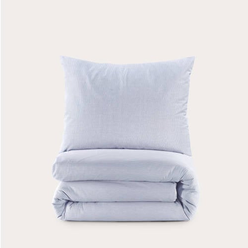 NOUS Living katoenen dekbedovertrek 1 persoons (140x220 cm) - Blauw