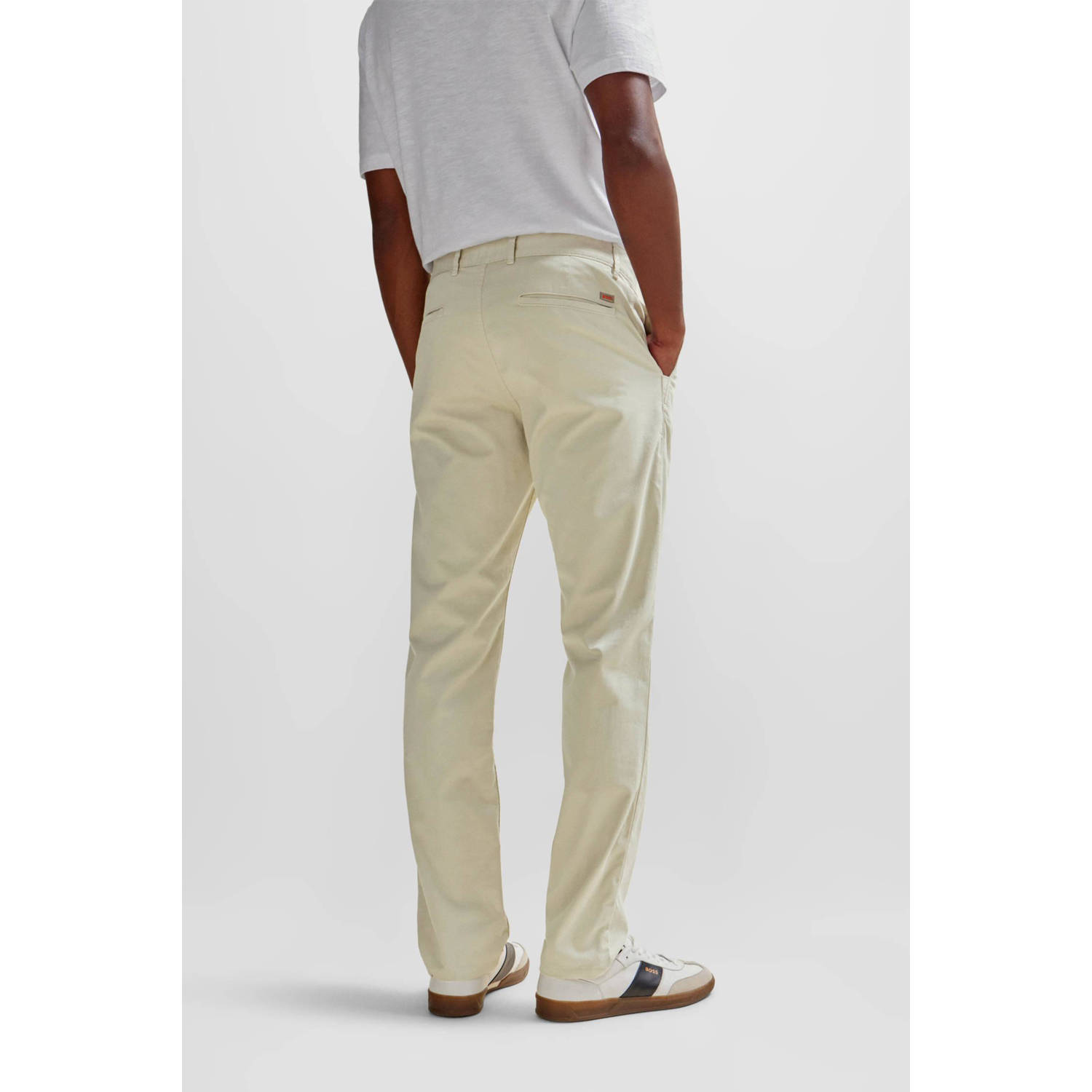 BOSS slim fit chino light beige