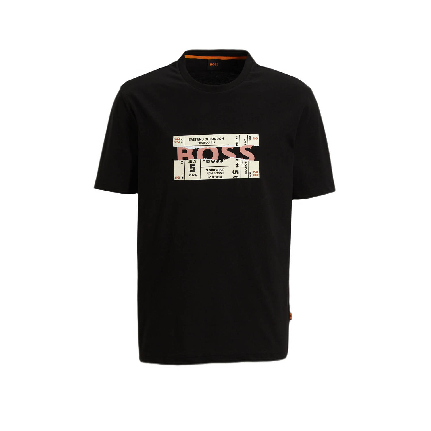 Boss Orange T-shirt met logo- en motiefprint