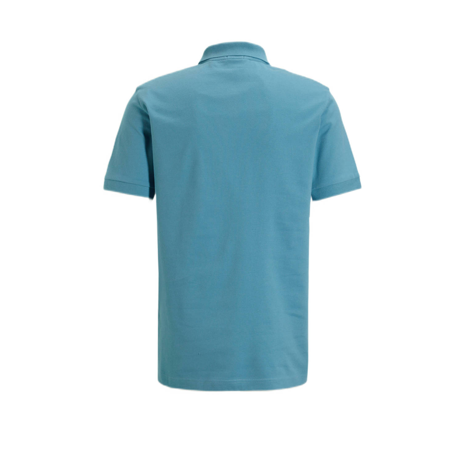 BOSS slim fit polo Passenger met logo 486 open blue