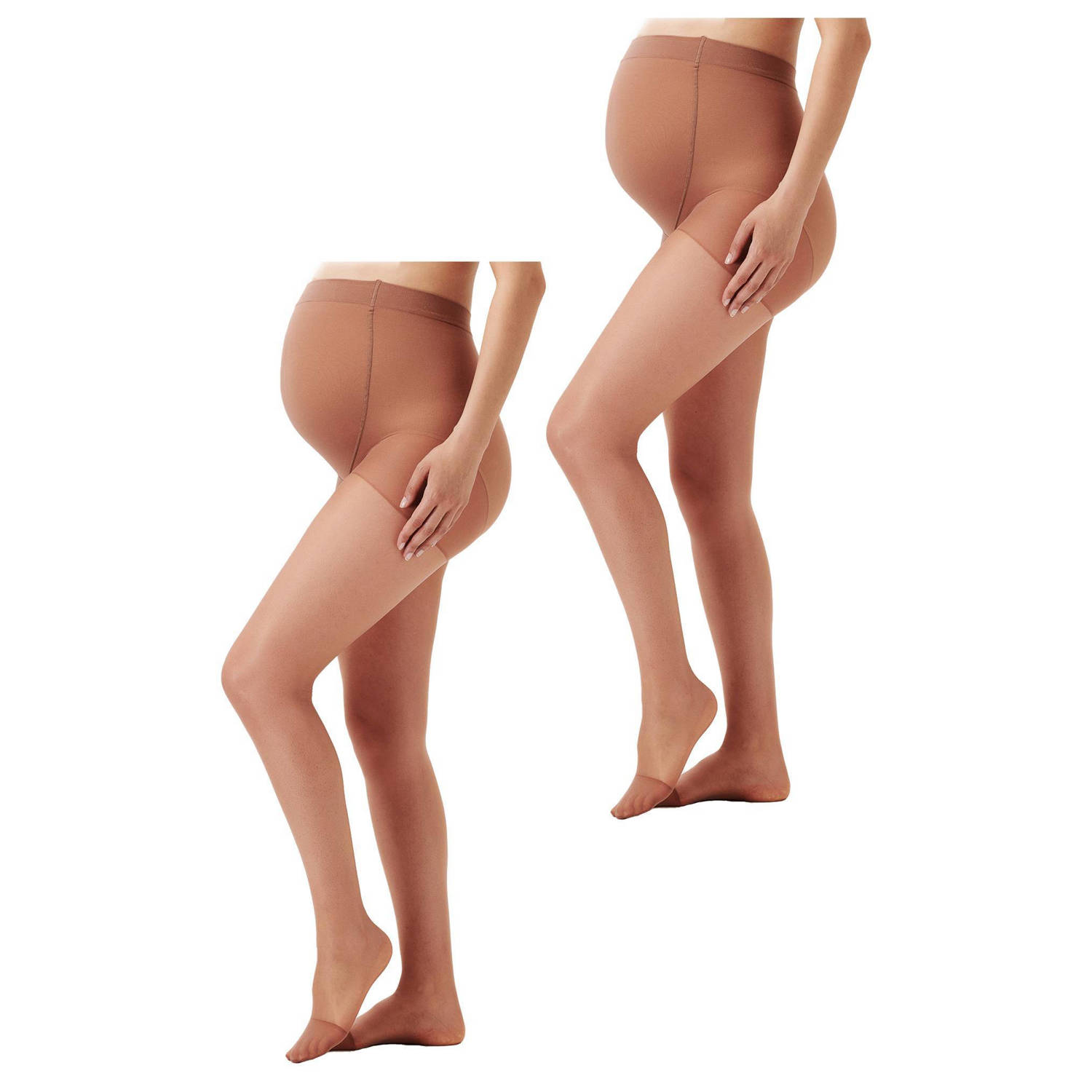 Noppies maternity zwangerschapspanty 20 Denier set van 2 nude