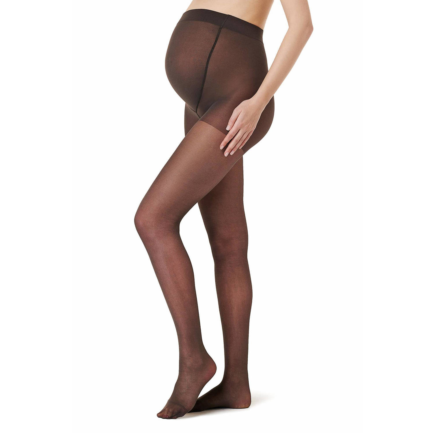 Noppies maternity zwangerschapspanty 20 Denier set van 2 nearly black