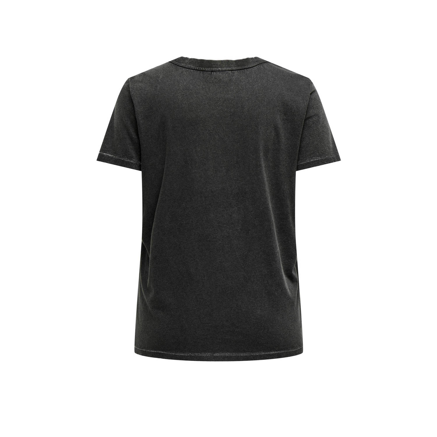 ONLY CARMAKOMA T-shirt CARMIKO met printopdruk antraciet zwart