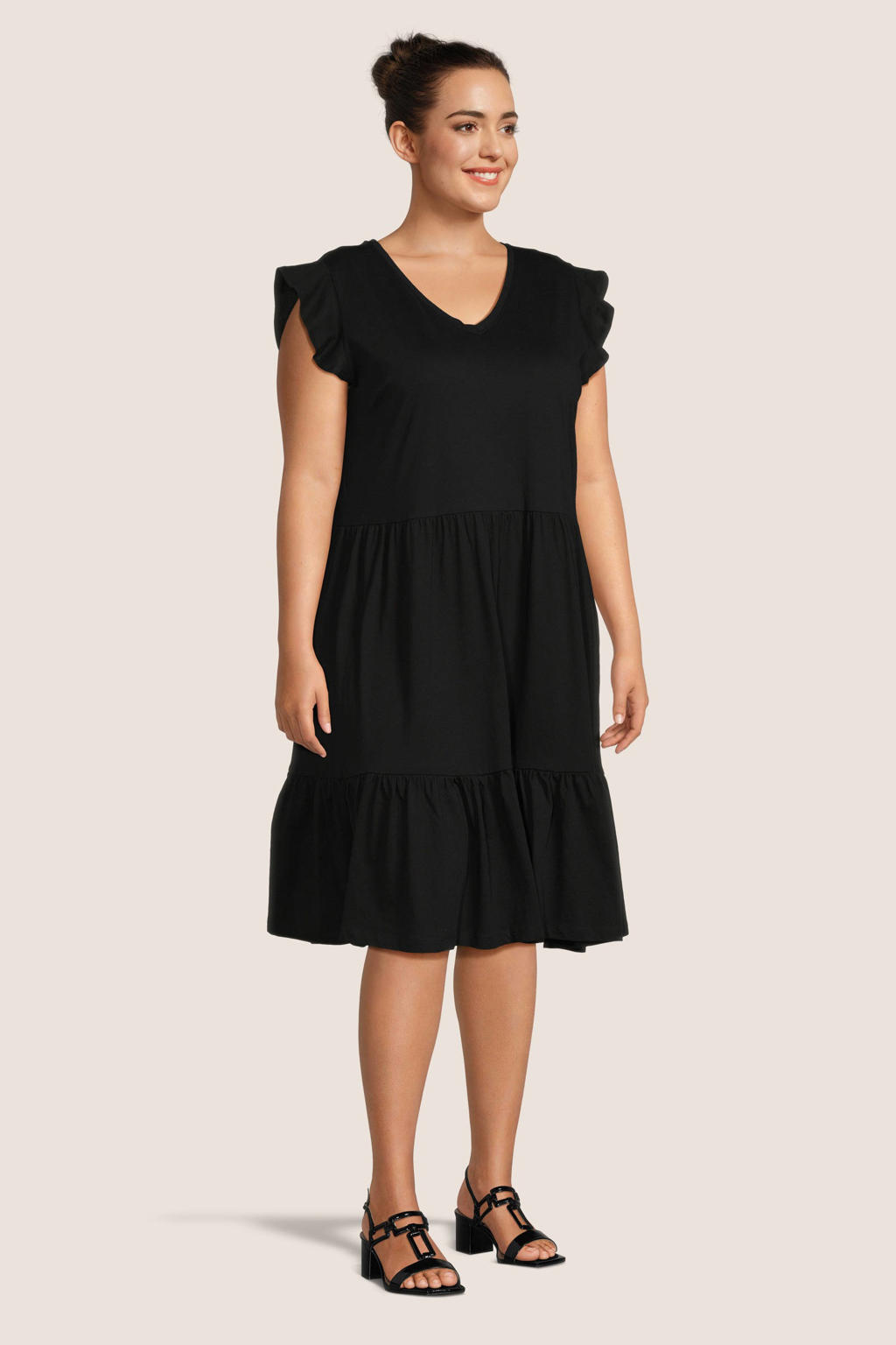 ONLY CARMAKOMA Maxi-jurk CARMAY LIFE S/S PEPLUM CALF DRESS JRS in de webshop ONLY CARMAKOMA Maxi-jurk CARMAY LIFE S/S PEPLUM CALF DRESS JRS in de webshop