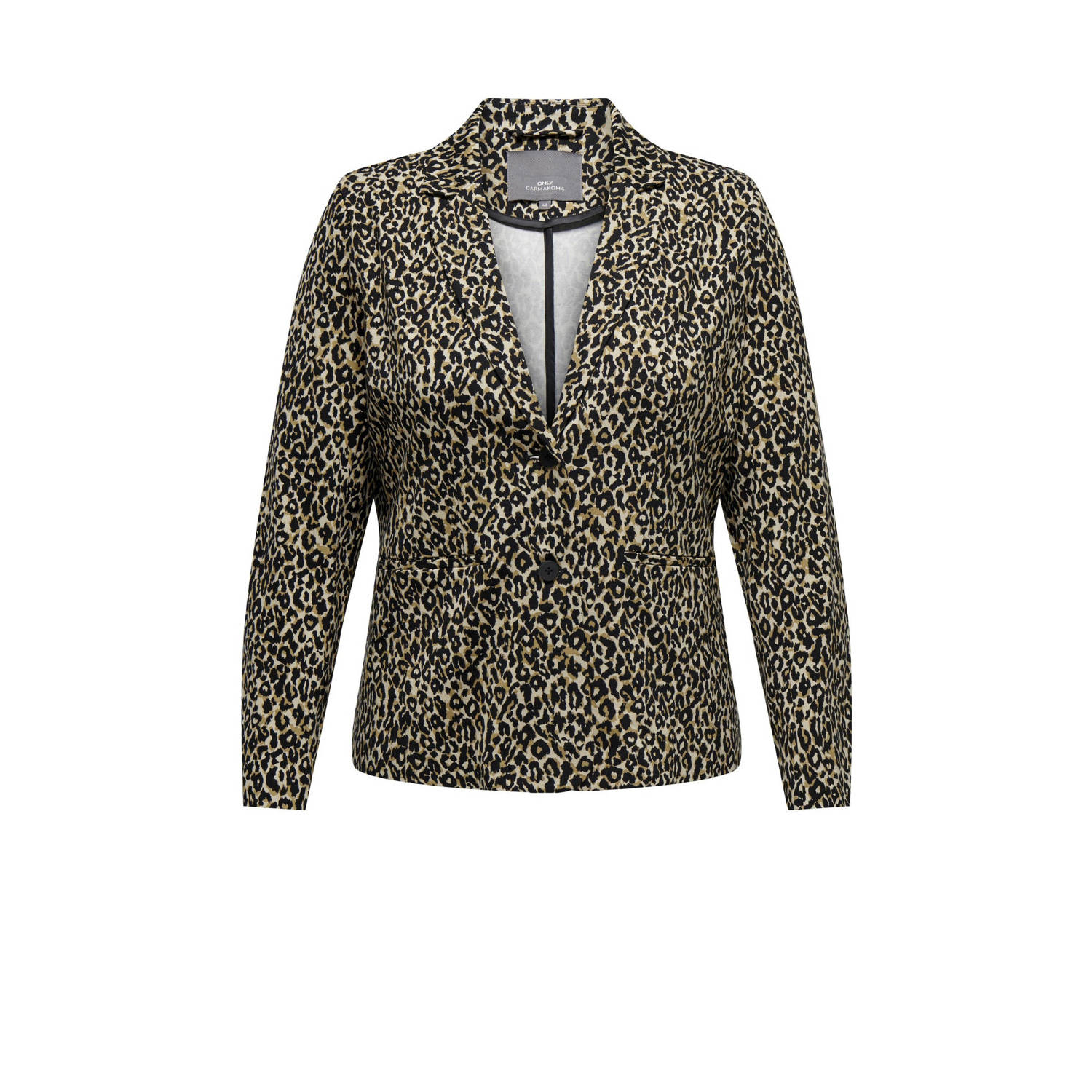 ONLY CARMAKOMA rechtvallende blazer met dierenprint