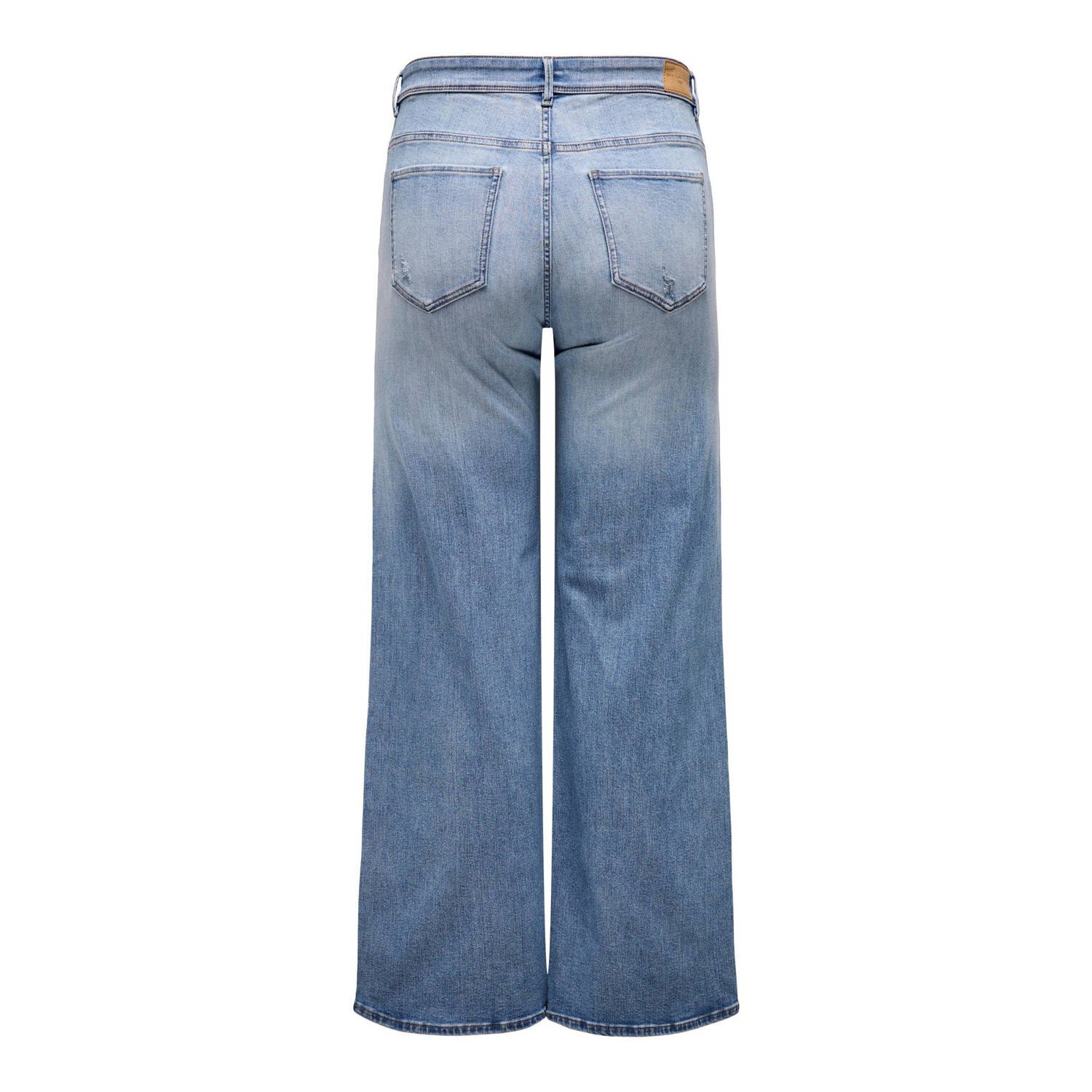 ONLY CARMAKOMA high waist wide leg jeans medium blue denim