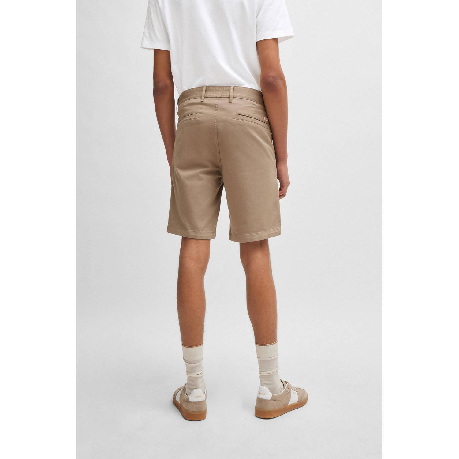 BOSS slim fit short open brown