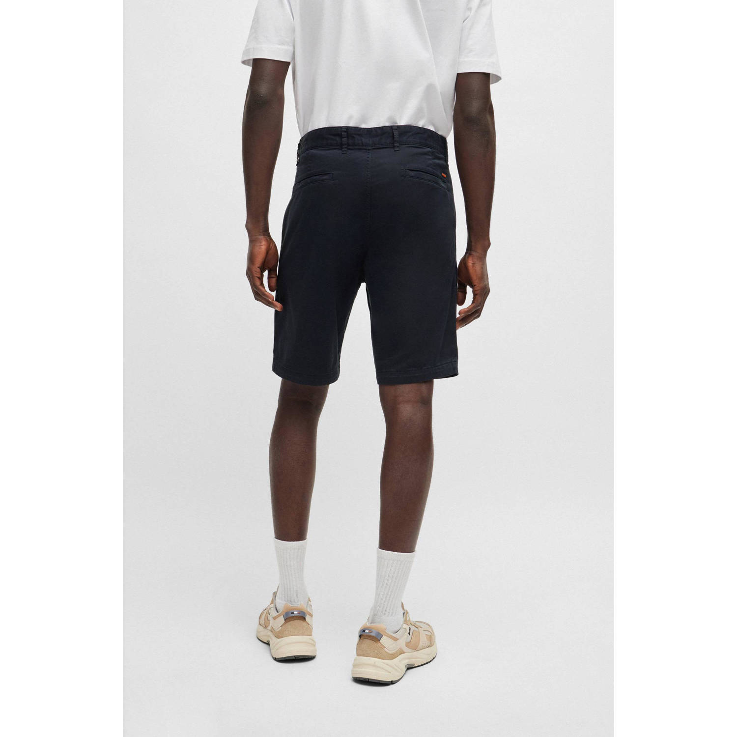 BOSS slim fit short dark blue