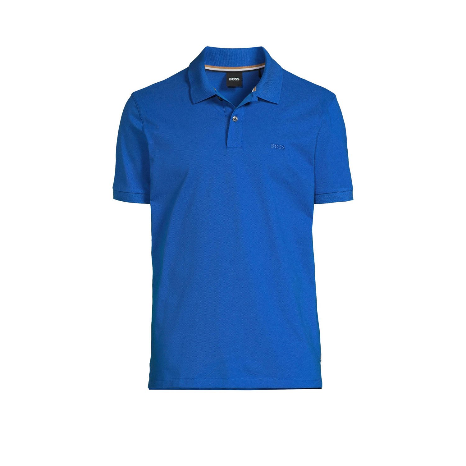 Hugo Boss Blauwe Polo Korte Mouw Blue Heren