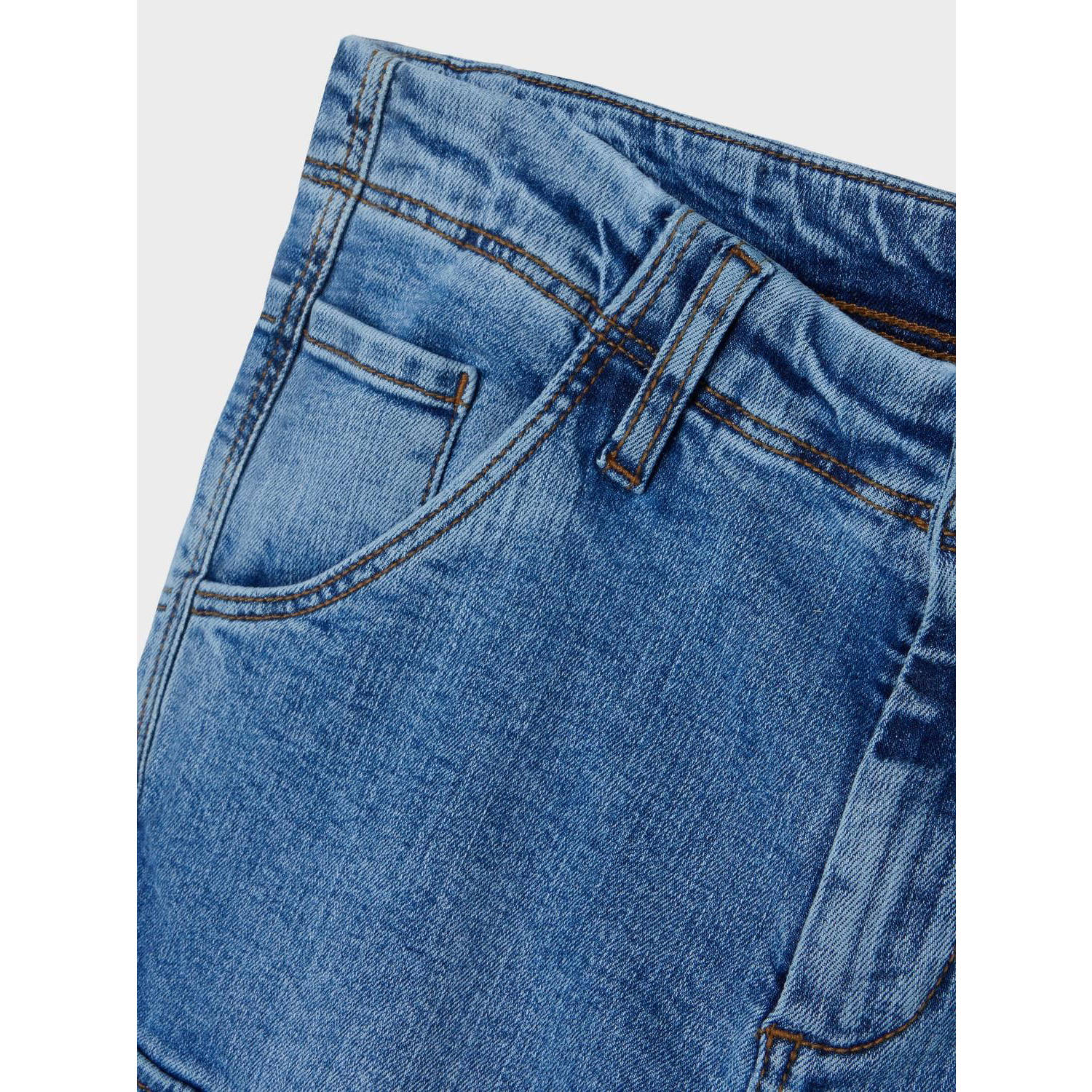 NAME IT KIDS cargojeans NKMRYAN medium blue denim