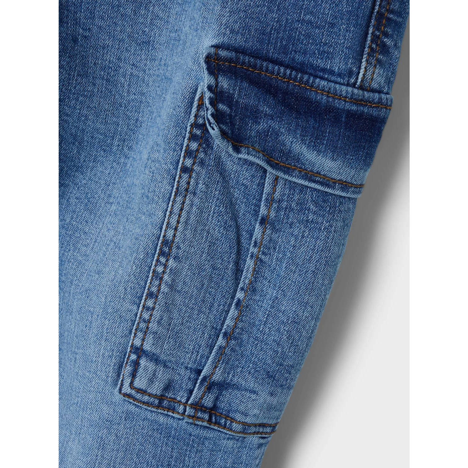 NAME IT KIDS cargojeans NKMRYAN medium blue denim
