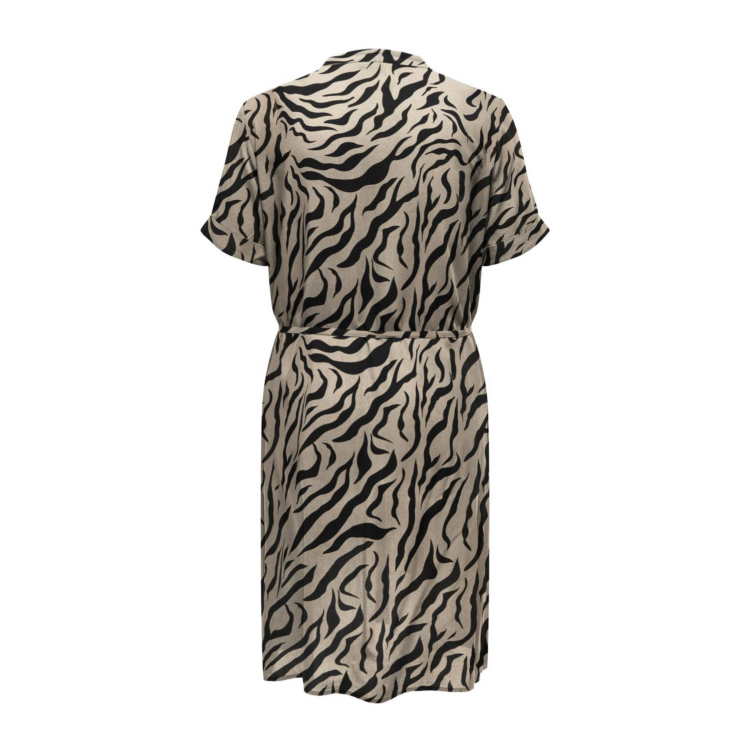 ONLY CARMAKOMA T-shirtjurk CARNOVA LIFE met dierenprint bruin zwart