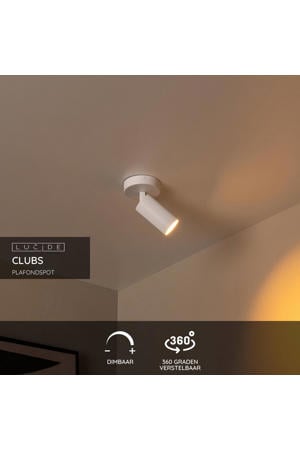 CLUBS - Plafondspot - 1xGU10 - Wit