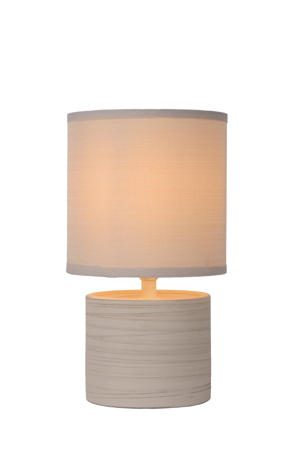 GREASBY - Tafellamp - Ø 14 cm - 1xE14 - Beige