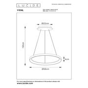 thumbnail: Lucide hanglamp Vidal (Ø58 cm)