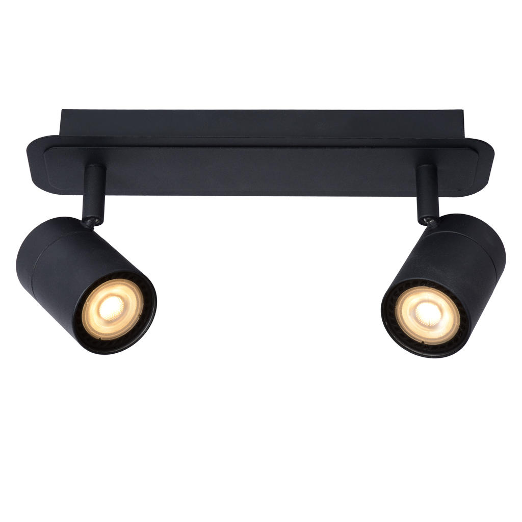 Lucide LENNERT - Plafondspot Badkamer - LED Dimb. - GU10 - 2x5W 3000K - IP44 -