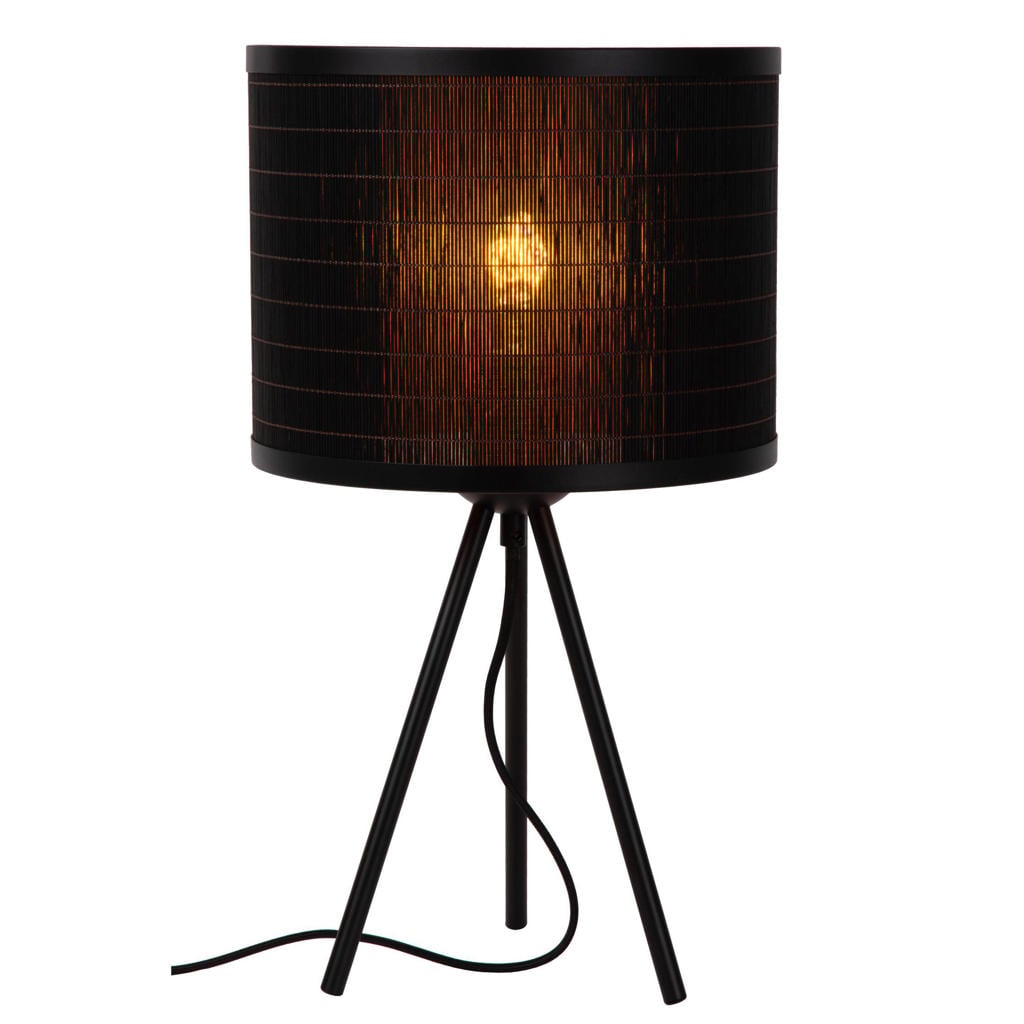 Lucide TAGALOG - Tafellamp - Ø 26 cm - 1xE27 - Zwart